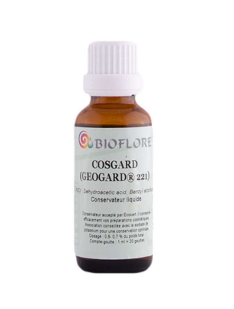 Image principale de la modale pour Cosgard (Geogard 221) - Conservateur liquide 30 ml - Bioflore