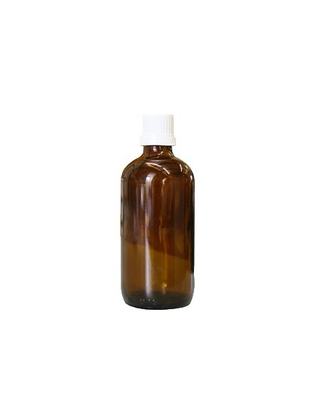 Image principale de Flacon en verre brun de 100 ml avec compte-gouttes