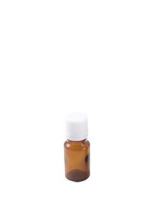 Image de Flacon en verre brun de 5 ml avec compte-gouttes depuis Flacons et pipettes : unir les huiles essentielles, créer des cosmétiques.