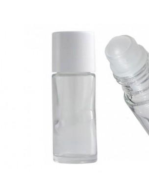 Image de Applicateur à bille roller en verre blanc de 30 ml via Flacon en aluminium 100ml pour eaux de toilettes et huiles essentielles en spray