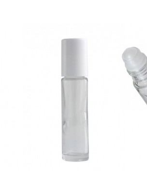 Image de 10 ml white glass roller ball applicator depuis All the material to create cosmetics and unite the oils