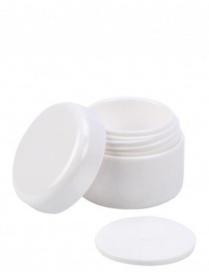 Image de 15 ml white jar for balm or gel depuis Create your own natural cosmetics