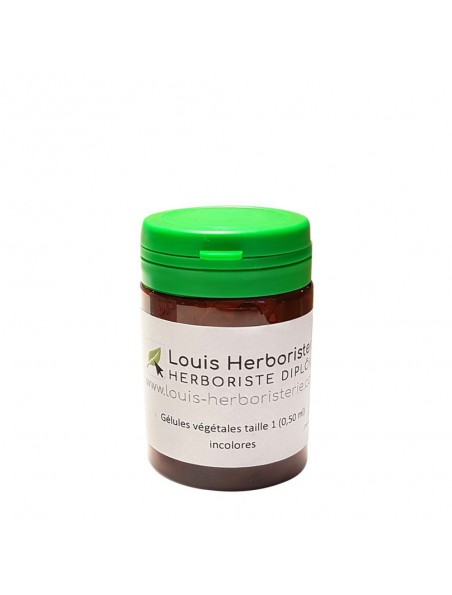 Achetez Gélules végétales vides incolores Taille 1 - 60 gélules à l'herboristerie Louis Image principale de Gélules végétales vides incolores Taille 1 - 60 gélules