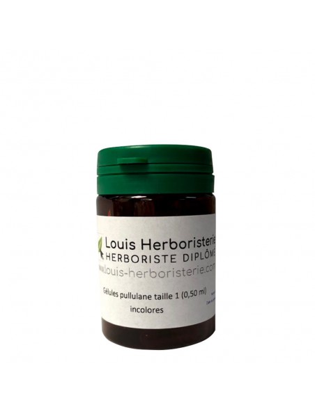 Achetez Gélules Pullulanes vides incolores Taille 1 - 60 gélules à l'herboristerie Louis Image principale de Gélules Pullulanes vides incolores Taille 1 - 60 gélules