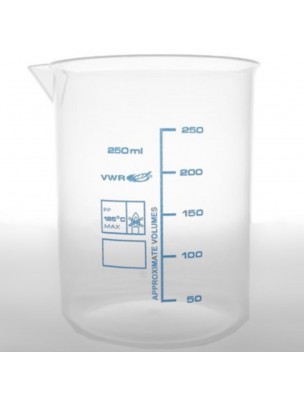 Image de Bécher - Dosez vos préparations aromatiques et cosmétiques - 250 ml depuis Flacon vide 50ml+pipette | Indispensable pour vos mélanges