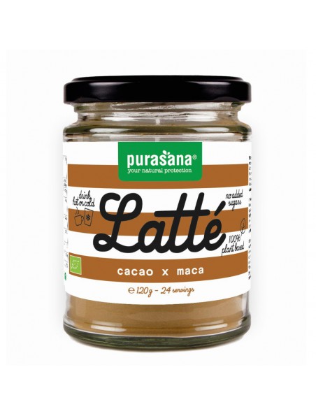 Achetez Latté Bio - Cacao Maca 120 g - Purasana à l'herboristerie Louis Image principale de Latté Bio - Cacao Maca 120 g - Purasana