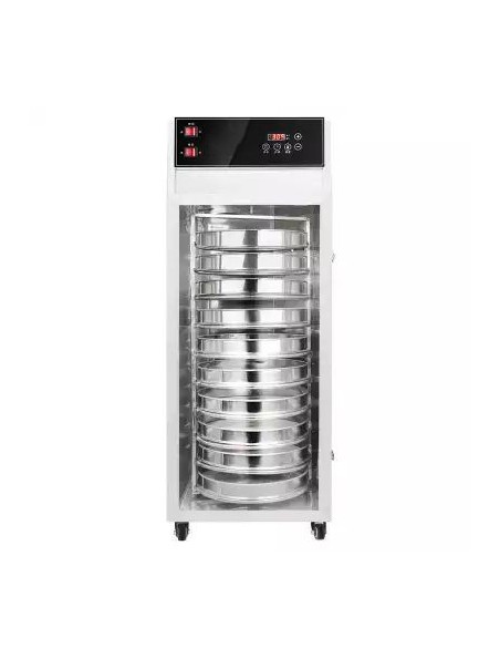 Achetez Déshydrateur Inox Pro 1500 W 10 grilles rondes de diamètre 30,5 cm à rotation interne et à commande digitale à l'herboristerie Louis Image principale de Déshydrateur Inox Pro 1500 W 10 grilles rondes de diamètre 30,5 cm à rotation interne et à commande digitale
