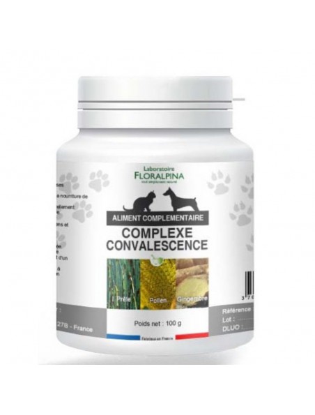 Achetez Complexe Convalescence Fatigue - Vitalité Chiens et Chats 100g - Floralpina à l'herboristerie Louis Image principale de Complexe Convalescence Fatigue - Vitalité Chiens et Chats 100g - Floralpina