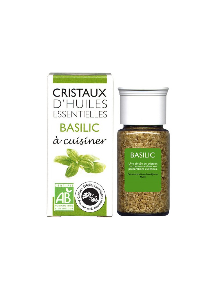 Image principale de la modale pour Basilic - Cristaux d'huiles essentielles - 10g