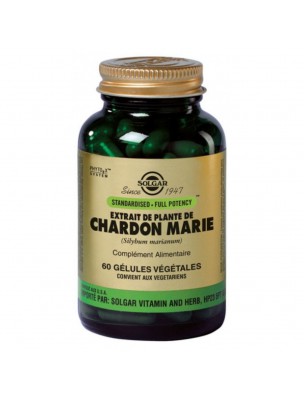 Image de Chardon-Marie - Fonction hépatique 60 gélules - Solgar depuis Crinière de Lion fermenté - Champignon Immunité 60 capsules - Solaray