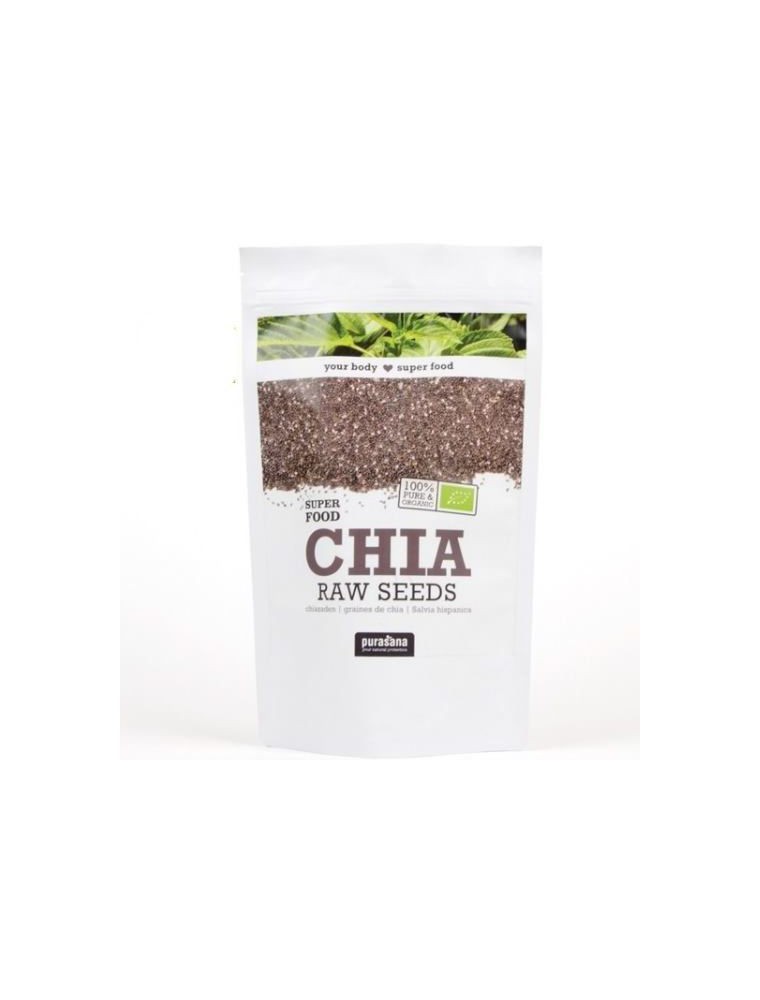 Image principale de la modale pour Graines de Chia Bio - Fibres et Nutriments SuperFoods 400g - Purasana
