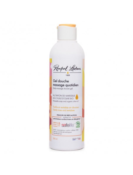 Achetez Gel Douche Massage Quotidien Bio - Spécial grossesse 250ml - Rampal Latour à l'herboristerie Louis Image principale de Gel Douche Massage Quotidien Bio - Spécial grossesse 250ml - Rampal Latour