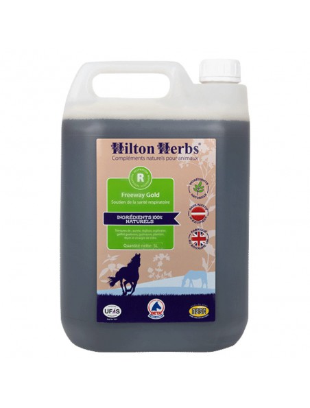Achetez Freeway Gold - Voies respiratoires des chevaux 5 Litres - Hilton Herbs à l'herboristerie Louis Image principale de Freeway Gold - Voies respiratoires des chevaux 5 Litres - Hilton Herbs
