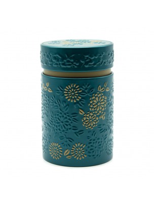 Image de Boite à thé Yumiko Turquoise pour 150 g de thé depuis Sabliers pour thé 1, 3 et 5 minutes Inox - Agatha's Bester