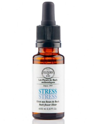 Image de Stress - Elixir composé Bio aux Fleurs de Bach 20 ml - Elixirs and Co depuis Houblon Bio - 120 gélules - Purasana