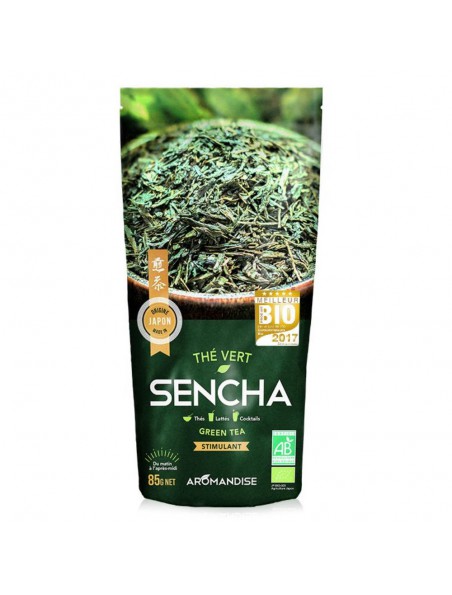 Achetez Thé Sencha Bio - Thé Vert 85 g - Aromandise à l'herboristerie Louis Image principale de Thé Sencha Bio - Thé Vert 85 g - Aromandise