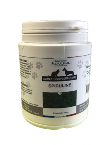 Achetez Spiruline - Défenses naturelles des Chiens et Chats 100g - Floralpina à l'herboristerie Louis Image principale de Spiruline - Défenses naturelles des Chiens et Chats 100g - Floralpina