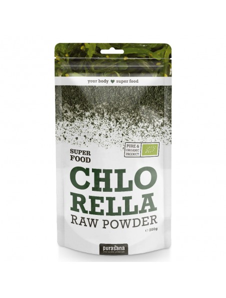 Image principale de Chlorella en poudre Bio - SuperFoods 200 grammes - Purasana