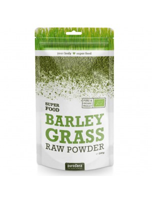 Image de Herbe d'orge en poudre Bio - SuperFoods 200g - Purasana depuis Châtaignier Macérât de Bourgeon - Equi-Nutri