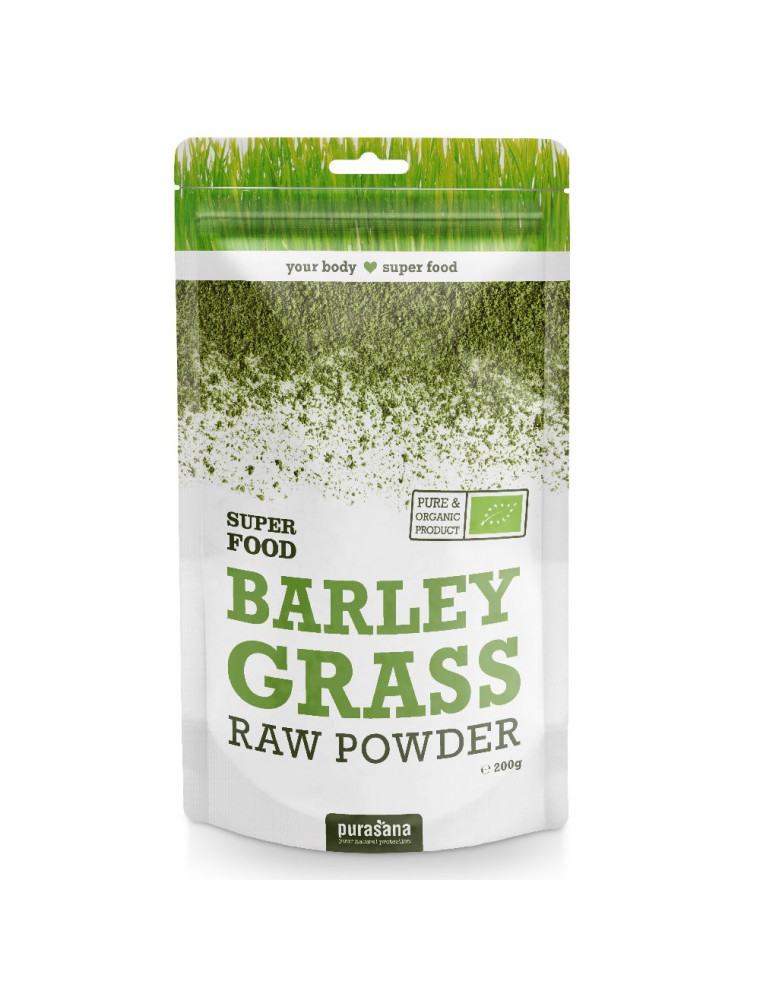 Image principale de la modale pour Herbe d'orge en poudre Bio - SuperFoods 200g - Purasana