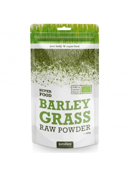 Achetez Herbe d'orge en poudre Bio - SuperFoods 200g - Purasana à l'herboristerie Louis Image principale de Herbe d'orge en poudre Bio - SuperFoods 200g - Purasana