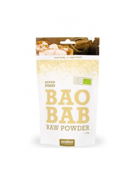 Achetez Baobab en poudre Bio - Vitamine C et Fibres SuperFoods 200g - Purasana à l'herboristerie Louis Image principale de Baobab en poudre Bio - Vitamine C et Fibres SuperFoods 200g - Purasana