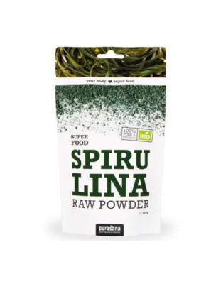 Image de Spiruline en poudre Bio - SuperFoods 200 grammes - Purasana depuis Chlorella Bio - Vitalité et dépuratif 180 comprimés - Purasana