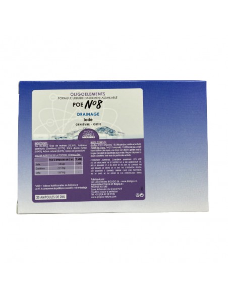 Achetez POE N°8 Genièvre, Ortie et Oligo - Iode 20 ampoules - Bioligo à l'herboristerie Louis Image principale de POE N°8 Genièvre, Ortie et Oligo - Iode 20 ampoules - Bioligo