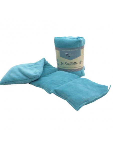 Achetez Bouillotte Coton et Blé Bio Turquoise - Confort et Bien-être - Eco-Conseils à l'herboristerie Louis Image principale de Bouillotte Coton et Blé Bio Turquoise - Confort et Bien-être - Eco-Conseils