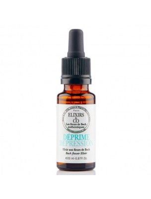 Image de Déprime Bio - Elixir composé Bio aux Fleurs de Bach 20 ml - Elixirs and Co depuis Elixir composé Bio aux Fleurs de Bach - Minceur 20 ml - Elixirs and Co