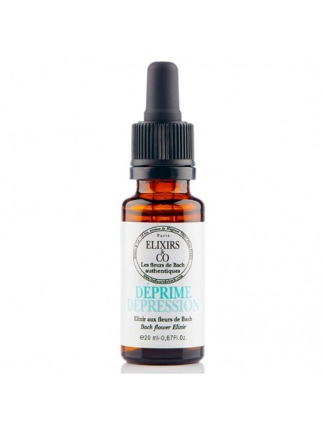Achetez Déprime Bio - Elixir composé Bio aux Fleurs de Bach 20 ml - Elixirs and Co à l'herboristerie Louis Image principale de Déprime Bio - Elixir composé Bio aux Fleurs de Bach 20 ml - Elixirs and Co