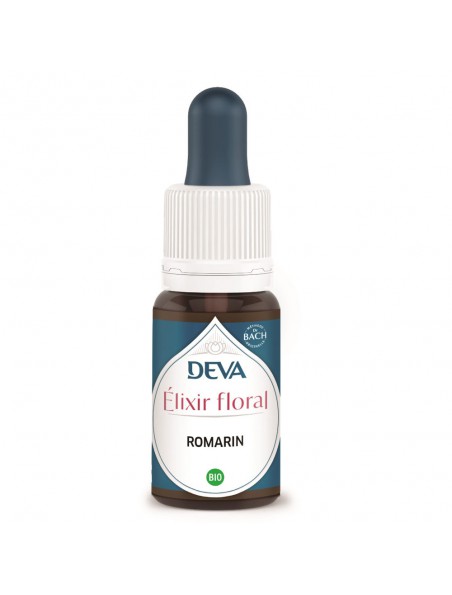 Achetez Romarin Bio - Sensibilité et Présence corporel Elixir floral 15 ml - Deva à l'herboristerie Louis Image principale de Romarin Bio - Sensibilité et Présence corporel Elixir floral 15 ml - Deva