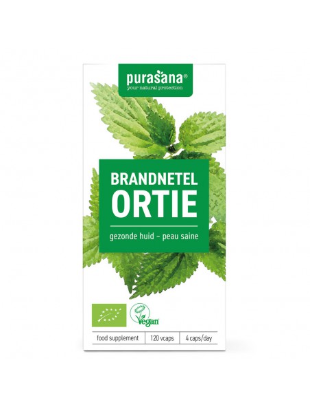 Achetez Ortie Bio - Purifiante et reminéralisante - 120 gélules - Purasana à l'herboristerie Louis Image principale de Ortie Bio - Purifiante et reminéralisante - 120 gélules - Purasana
