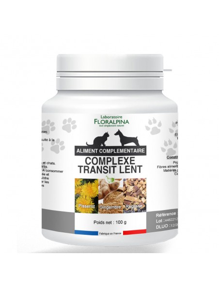 Achetez Complexe Transit Lent - Transit Chiens et Chats 100g - Floralpina à l'herboristerie Louis Image principale de Complexe Transit Lent - Transit Chiens et Chats 100g - Floralpina
