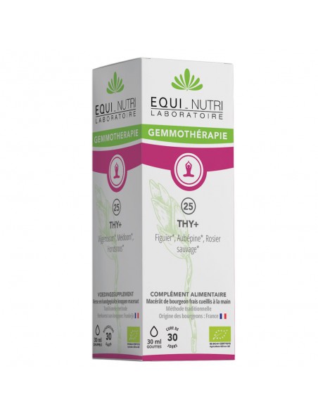 Achetez Thy+ Complexe n°25 Bio - Thyroïde 30 ml - Equi-Nutri à l'herboristerie Louis Image principale de Thy+ Complexe n°25 Bio - Thyroïde 30 ml - Equi-Nutri