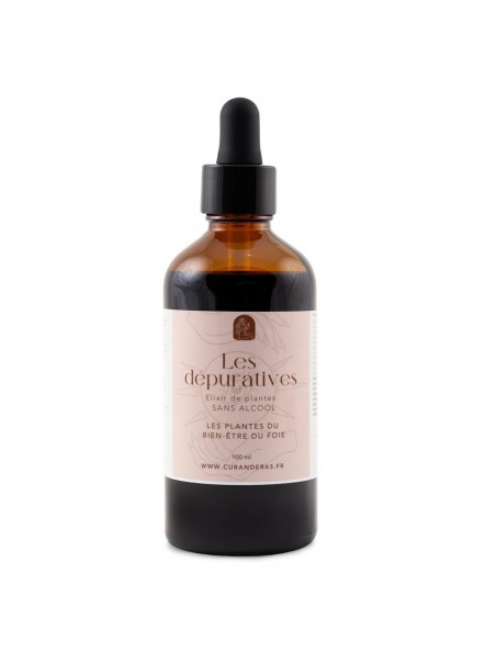 Achetez Elixir Les Dépuratives Sans Alcool - Foie et Digestion 100 ml - Curanderas à l'herboristerie Louis Image principale de Elixir Les Dépuratives Sans Alcool - Foie et Digestion 100 ml - Curanderas