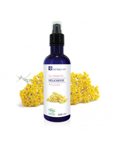 Achetez Hélichryse Bio - Hydrolat (Eau Florale) d'Helichrysum italicum 200 ml - Ad Naturam à l'herboristerie Louis Image principale de Hélichryse Bio - Hydrolat (Eau Florale) d'Helichrysum italicum 200 ml - Ad Naturam