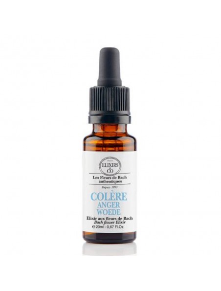 Achetez Colère - Elixir composé Bio aux Fleurs de Bach 20 ml - Elixirs and Co à l'herboristerie Louis Image principale de Colère - Elixir composé Bio aux Fleurs de Bach 20 ml - Elixirs and Co