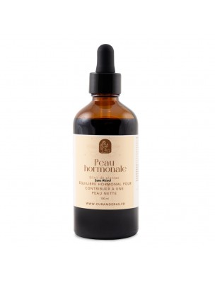 Image de Elixir Peau Hormonale Sans Alcool - Cycle Féminin et Peau 100 ml - Curanderas depuis Grande Bardane Bio - Feuille coupée 100g