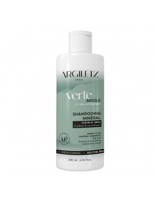 Image de Shampooing à l'argile verte, miel, aloé vera et Huile essentielle d'orange douce - Cheveux gras 200ml - Argiletz depuis Argile Ghassoul ultra-ventilée - Argiletz