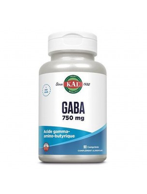Image de Gaba 750 mg - Stress et Sommeil 90 comprimés - KAL depuis Vit'all+ Anti-Stress Action Prolongée