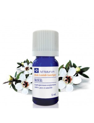 Image de Manuka - Huile essentielle de Leptospermum scoparium 5 ml - Ad Naturam depuis Marjolaine à Coquilles Bio - Huile essentielle 10 ml - Ad Naturam