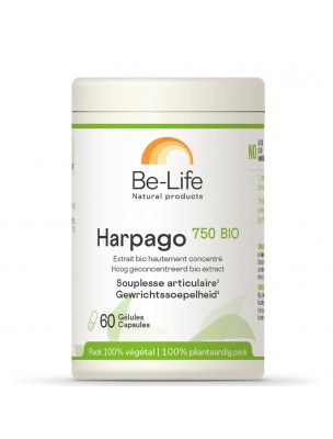 Image de Harpago 750 Bio - Articulations et Souplesse 60 gélules - Be-Life depuis Baume Articulations Bio - Articulations 30 ml - Herbes et Traditions