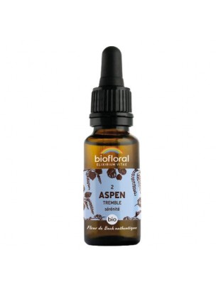 Image de Aspen Tremble n°2 - Sérénité et Confiance Bio aux Fleurs de Bach 20 ml - Biofloral depuis Achetez Soin des yeux - Chiens et chats - AniBio