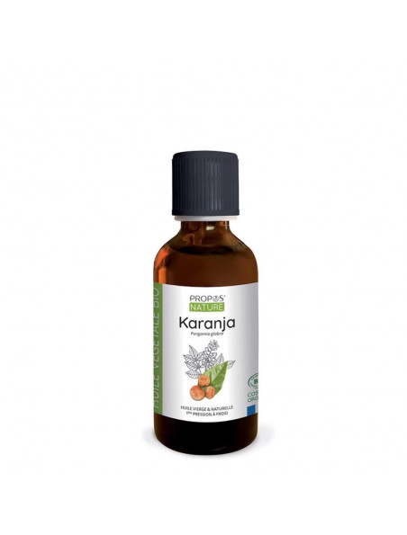 Achetez Karanja Bio - Huile végétale de Pangamia glabra 50 ml - Propos Nature à l'herboristerie Louis Image principale de Karanja Bio - Huile végétale de Pangamia glabra 50 ml - Propos Nature