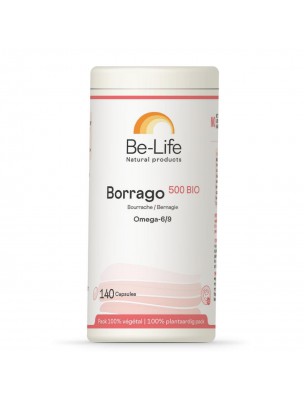 Image de Borrago 500 Bio - Huile de Bourrache 140 capsules - Be-Life depuis Amande Douce Bio - Huile Végétale de Prunus Dulcis 100 ml - Propos Nature