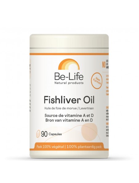 Achetez Fishliver Oil (Foie de Morue) Bio - Huile de Foie de Morue 90 capsules - Be-Life à l'herboristerie Louis Image principale de Fishliver Oil (Foie de Morue) Bio - Huile de Foie de Morue 90 capsules - Be-Life