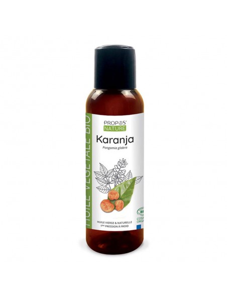 Achetez Karanja Bio - Huile végétale de Pangamia glabra 100 ml - Propos Nature à l'herboristerie Louis Image principale de Karanja Bio - Huile végétale de Pangamia glabra 100 ml - Propos Nature