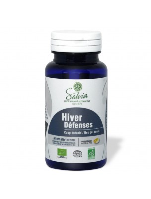 Image de Alternativ'aroma Bio - Défenses Hiver 120 capsules d'huiles essentielles - Salvia depuis Ravintsara Bio - Huile essentielle de Cinnamomum camphora 10 ml - Pranarôm