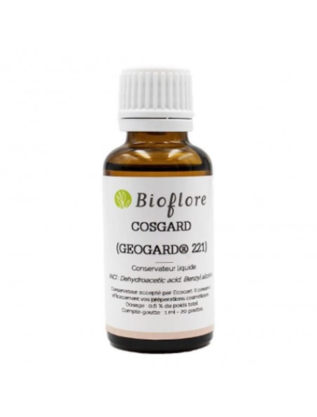 Achetez Cosgard (Geogard 221) - Conservateur liquide 30 ml - Bioflore à l'herboristerie Louis Image principale de Cosgard (Geogard 221) - Conservateur liquide 30 ml - Bioflore